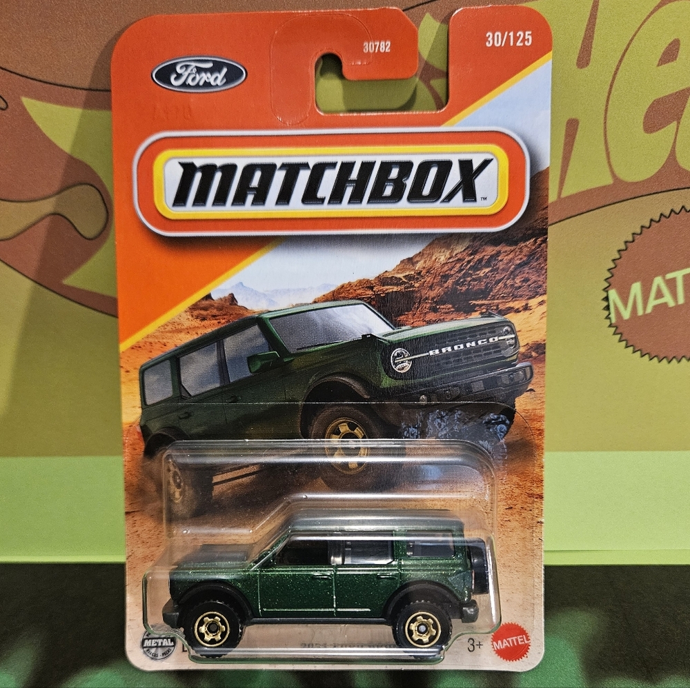 Matchbox Dark Green Ford Bronco Off-Road Vehicle